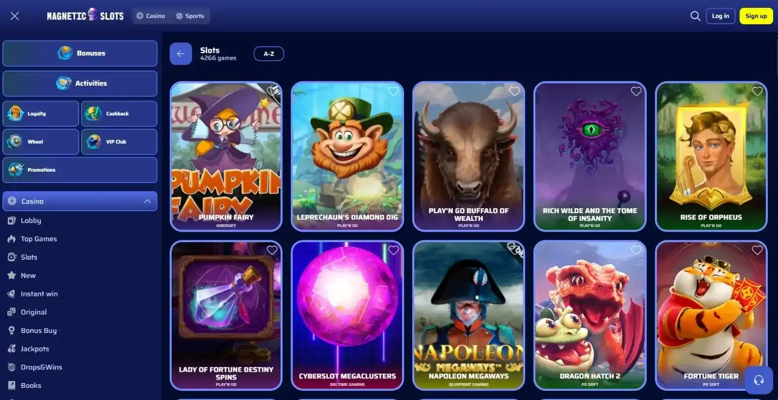 Magnetic Slots casino review section 4